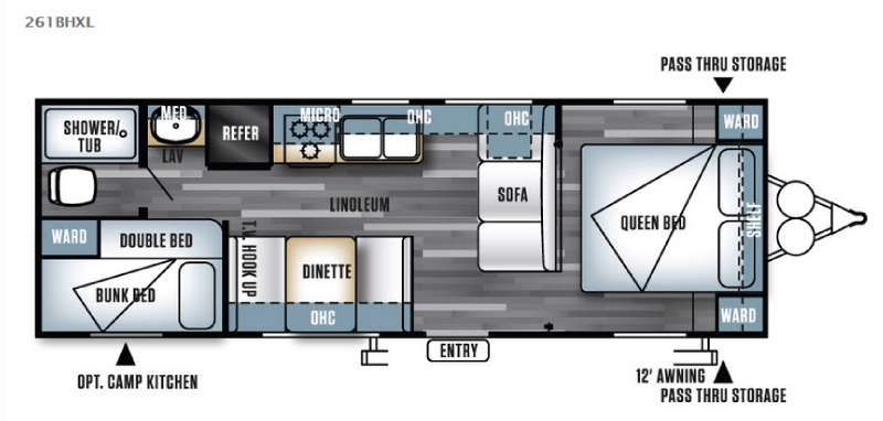 2016 Forest River RV Salem Cruise Lite 261BHXL